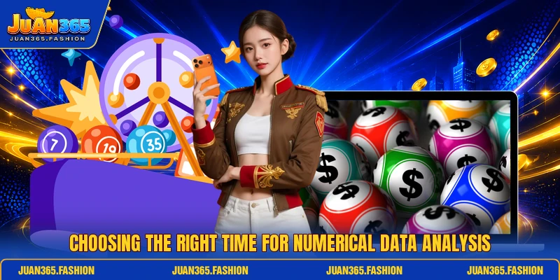 Choosing the right time for numerical data analysis