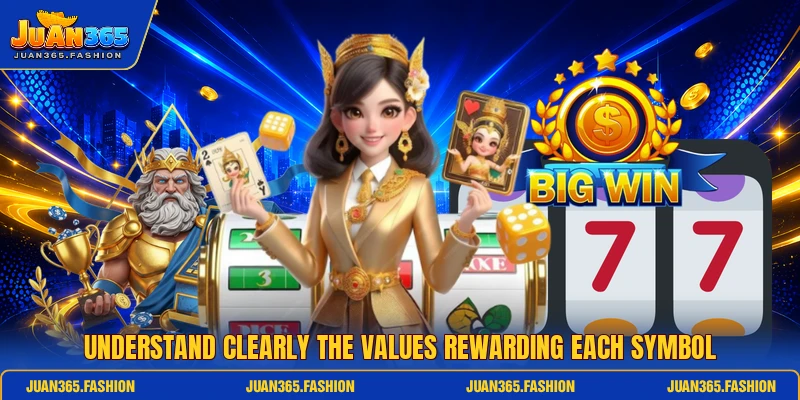 Understand clearly the values rewarding each symbol